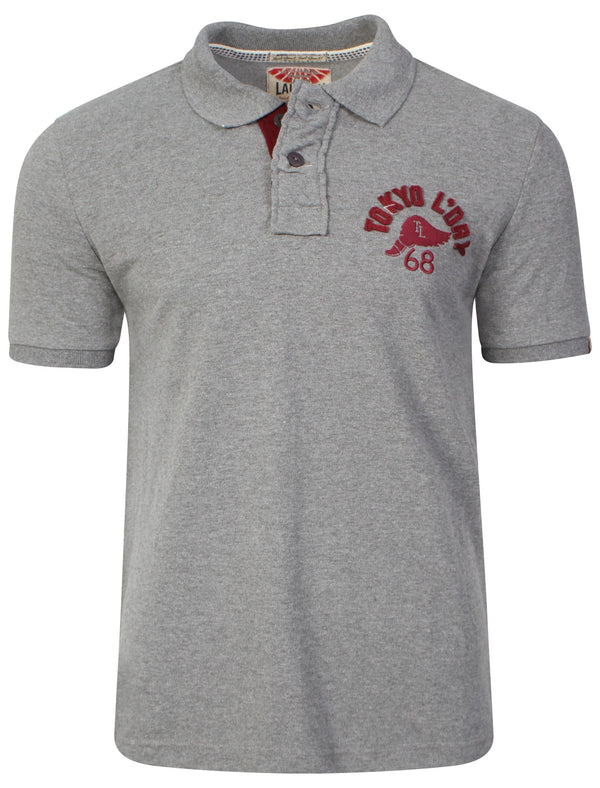 Cherokee Polo Shirt in Mid Grey Marl- Tokyo Laundry