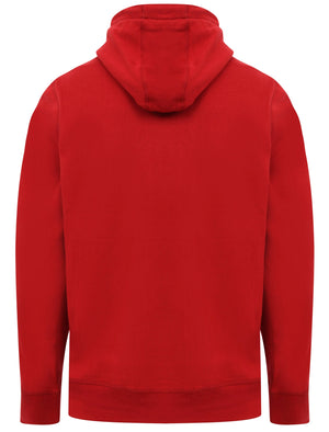 Cherryville Pullover Hoodie with Sporty Tape Sleeve Detail In Rio Red - Tokyo Laundry