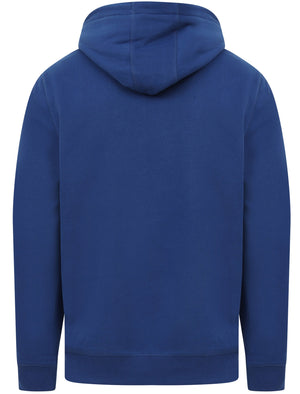 Cherryville Pullover Hoodie with Sporty Tape Sleeve Detail In Sodalite Blue - Tokyo Laundry