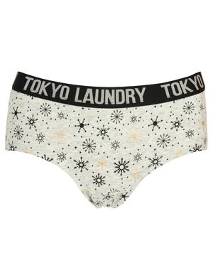 Chloe (3 Pack) Assorted Print Short Briefs In Black / Grey Marl - Tokyo Laundry