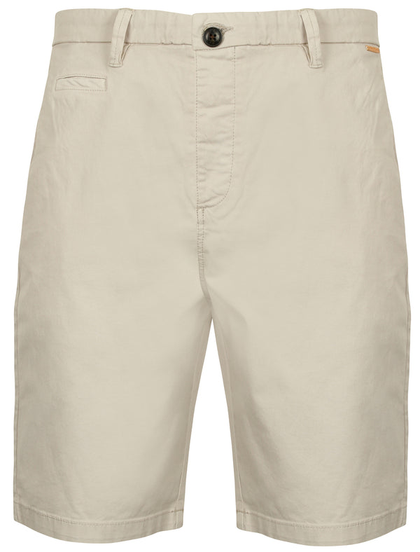 Citrine Cotton Chino Shorts in Ivory Grey - Tokyo Laundry