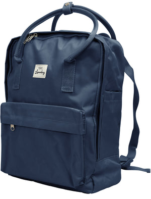 Claremont 2 Classic Canvas Backpack In Mood Indigo - Tokyo Laundry