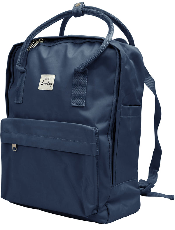 Claremont 2 Classic Canvas Backpack In Mood Indigo - Tokyo Laundry