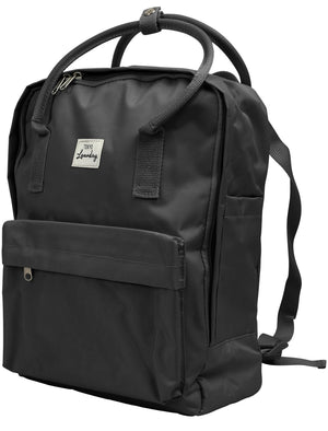 Claremont 2 Classic Canvas Backpack In Black - Tokyo Laundry