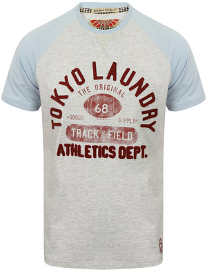 Class of 68 Raglan Sleeve T-Shirt in Starlight Blue - Tokyo Laundry