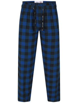 Cliffords Brush Flannel Lounge Pants in Navy Check - Tokyo Laundry