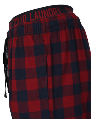 Cliffords Brush Flannel Lounge Pants in Rumba Red Check - Tokyo Laundry