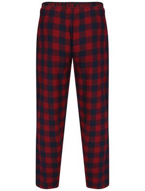 Cliffords Brush Flannel Lounge Pants in Rumba Red Check - Tokyo Laundry