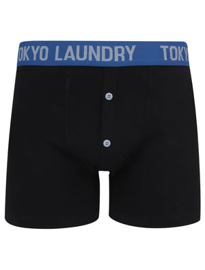 Colchester (2 Pack) Boxer Shorts Set in Dark Navy / Placid Blue - Tokyo Laundry