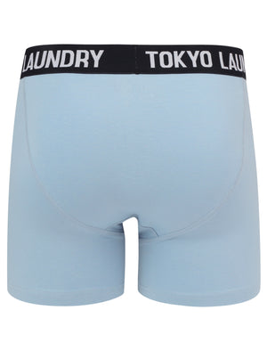 Colchester (2 Pack) Boxer Shorts Set in Dark Navy / Placid Blue - Tokyo Laundry