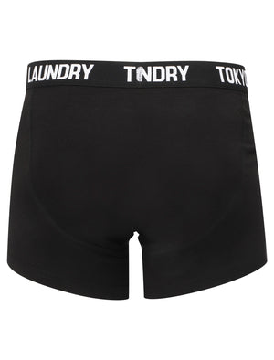 Colne (2 Pack) Boxer Shorts Set in Rose Violet / Optic White - Tokyo Laundry