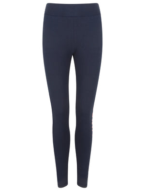 Colt Cotton Jersey Full Length Leggings in Eclipse Blue - Tokyo Laundry