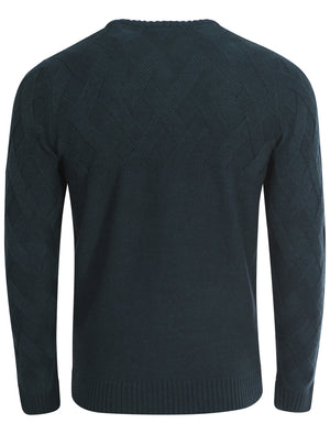 Tokyo Laundry Connolly teal blue jumper