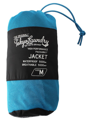 Conroy High Performance Packaway Windbreaker Jacket in Black - Tokyo Laundry