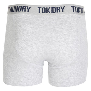 Coomer Boxer Shorts Set in Light Grey Marl / Sapphire - Tokyo Laundry