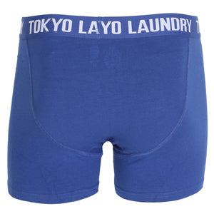 Coomer Boxer Shorts Set in Light Grey Marl / Sapphire - Tokyo Laundry