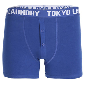 Coomer Boxer Shorts Set in Light Grey Marl / Sapphire - Tokyo Laundry