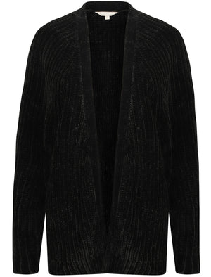 Corin Batwing Chenille Knitted Cardigan in Black - Tokyo Laundry