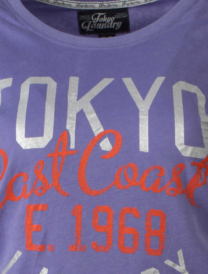 Tokyo Laundry Corrine Purple  t-shirt