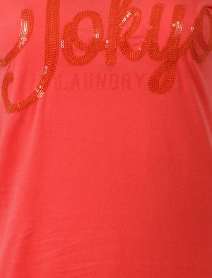 Tokyo Laundry Cristal Red t-shirt