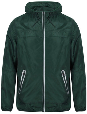 Cuba Lightweight Hooded Windbreaker Jacket In Green - Tokyo Laundry