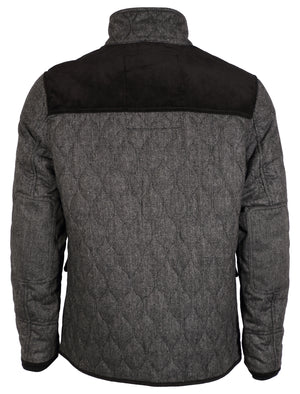Tokyo Laundry Cumberland wool blend grey quilted jacket