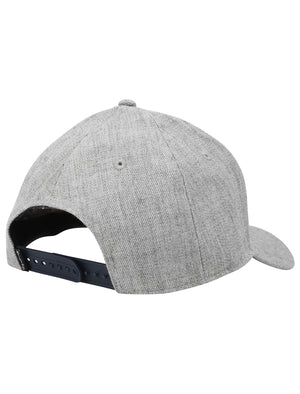 Cyrus Embroidered Cap in Light Grey Marl - Tokyo Laundry