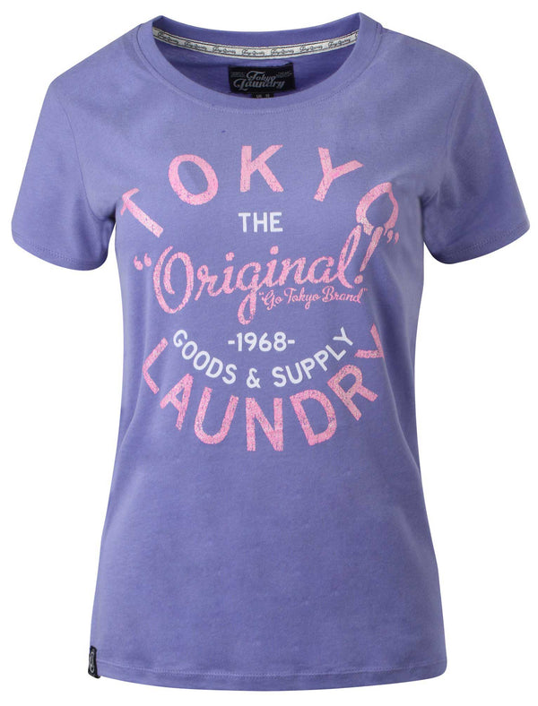 Tokyo Laundry Daisy Purple t-shirt