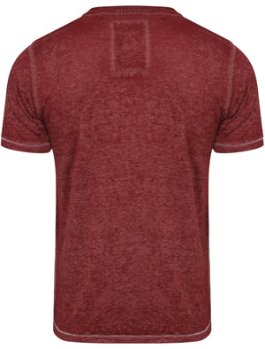 Danbury Park Burnout T-Shirt in Oxblood - Tokyo Laundry