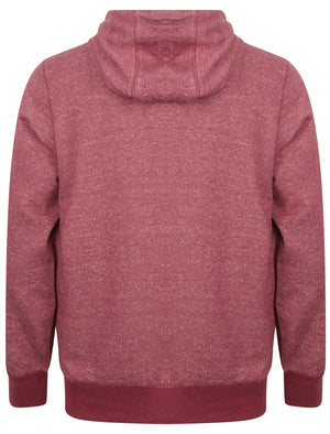 David Neppy Pullover Hoodie in Bordeaux Marl - Tokyo Laundry