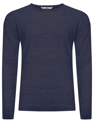 Decadence Crew Neck Reverse Knit Jumper in Ink Slub - Tokyo Laundry