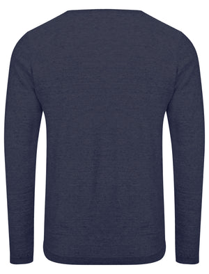 Decadence Crew Neck Reverse Knit Jumper in Ink Slub - Tokyo Laundry