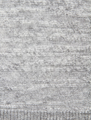 Decadence Crew Neck Reverse Knit Jumper in Light Grey Slub - Tokyo Laundry