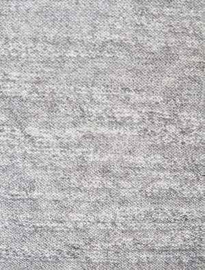 Decadence Crew Neck Reverse Knit Jumper in Light Grey Slub - Tokyo Laundry