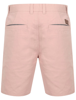 Delgada Cotton Ottoman Chino Shorts In Adobe Rose - Tokyo Laundry
