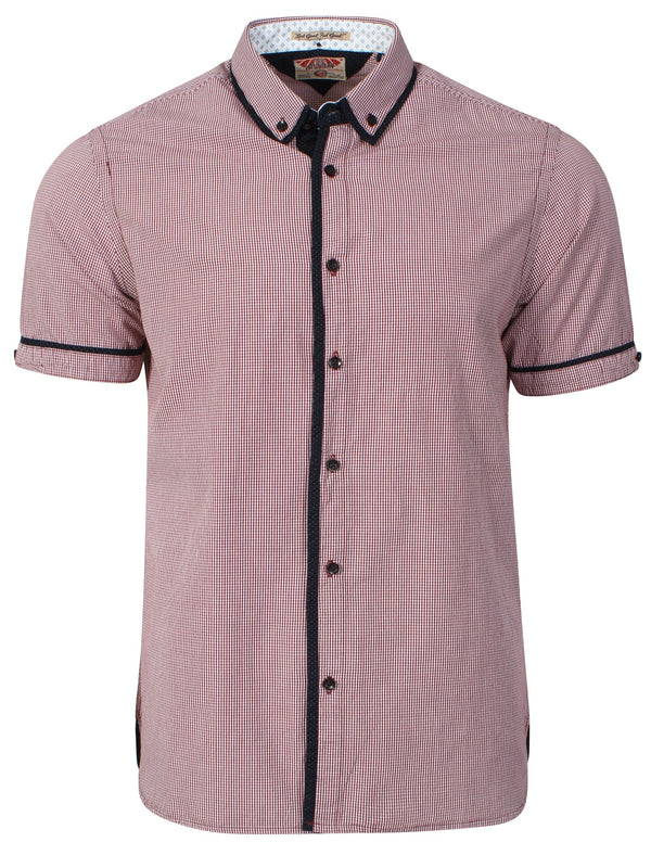 Derosa Gingham Shirt in Oxblood - Tokyo Laundry