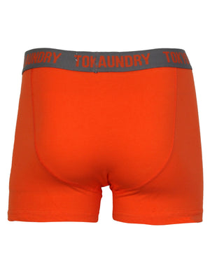 Tokyo Laundry Desoto Cove Sports Boxer Shorts (2 Pack)  Regatta Blue & Fire Orange