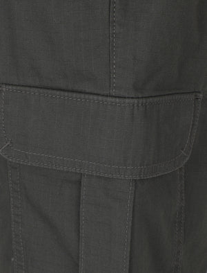 Discovery Cotton Cargo Shorts In Dark Shadow - Tokyo Laundry