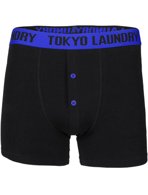 Doddington Boxer Shorts in Fire Orange / Deep Blue - Tokyo Laundry