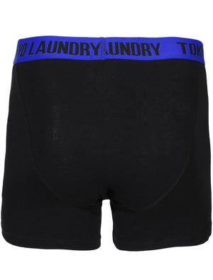 Doddington Boxer Shorts in Fire Orange / Deep Blue - Tokyo Laundry