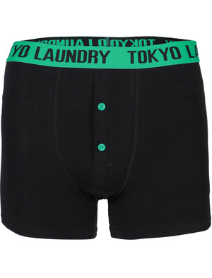 Doddington Boxer Shorts in Simply Green / Dewberry - Tokyo Laundry