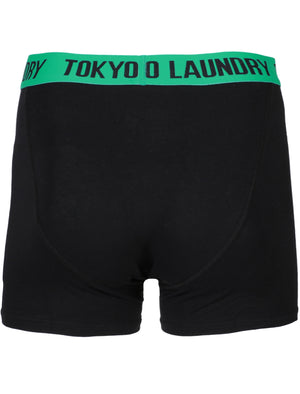 Doddington Boxer Shorts in Simply Green / Dewberry - Tokyo Laundry
