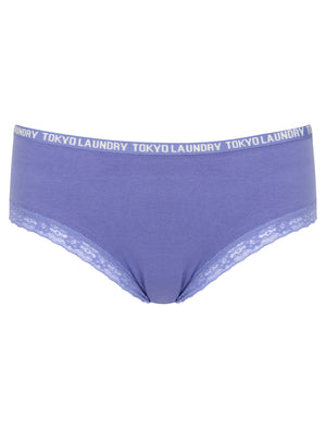 Dolly Cami Underwear Set in Ivory / Dusted Peri - Tokyo Laundry