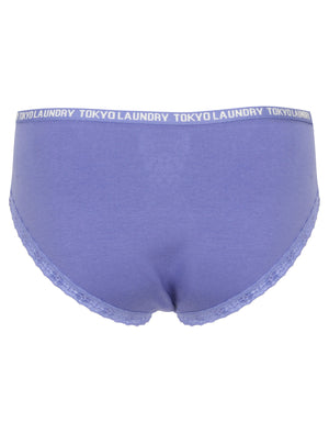 Dolly Cami Underwear Set in Ivory / Dusted Peri - Tokyo Laundry