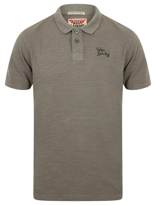 Don Slub Pique Cotton Polo Shirt In Eiffel Tower - Tokyo Laundry