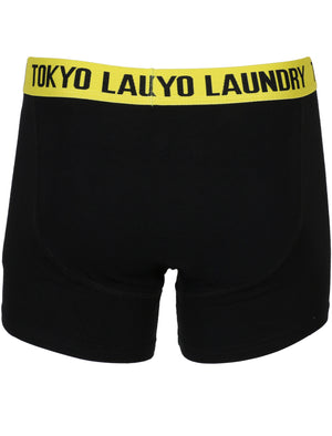 Dormer Boxer Shorts in Buttercup / Fire Orange - Tokyo Laundry