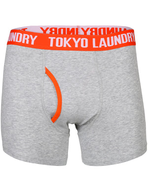Dormer Boxer Shorts in Buttercup / Fire Orange - Tokyo Laundry