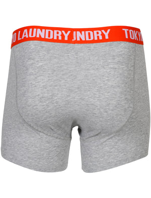 Dormer Boxer Shorts in Buttercup / Fire Orange - Tokyo Laundry