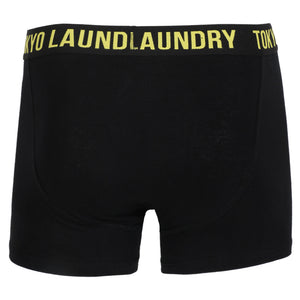 Dovehouse Neon Boxer Shorts Set in Buttercup / Swedish Blue - Tokyo Laundry