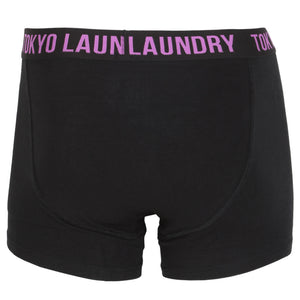 Dovehouse Neon Boxer Shorts Set in Simply Green / Dewberry - Tokyo Laundry